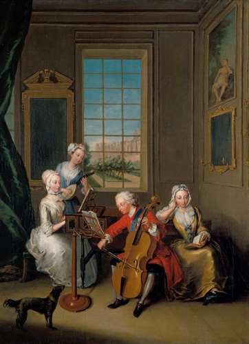 'The Music Party': Frederick, Prince of Wales with his Three Eld